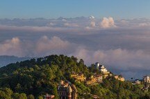 See the sun rising above the horizon in Nagarkot See the sun rising above the horizon in Nagarkot